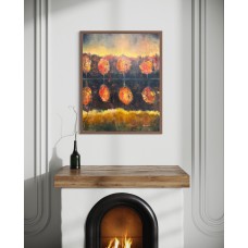 Autumn Reflection – original oil painting on canvas, 75×95cm. Artist: Marina Stognieva